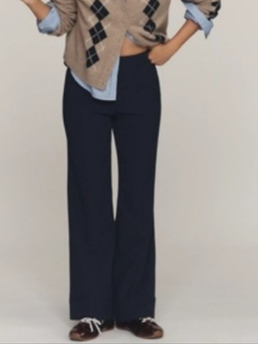 NWT Maeve Knit Cuffed Flare Pants